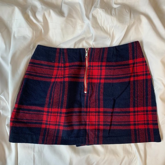 H&M Plaid Mini-Skirt Size US 6 - Picture 3 of 3